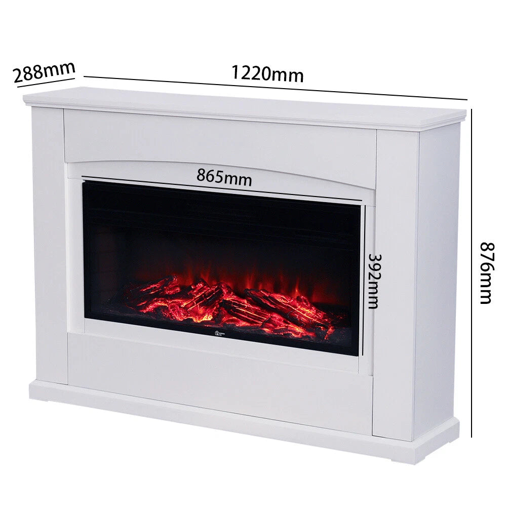 Complete Fireplace Remote Control Electric Fire Surround & Hearth Set 48
