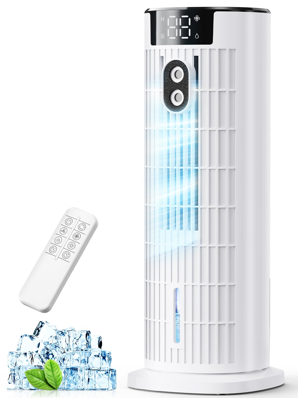 4-in-1 Portable Air Cooler with Remote Control, Mist Function & Timer