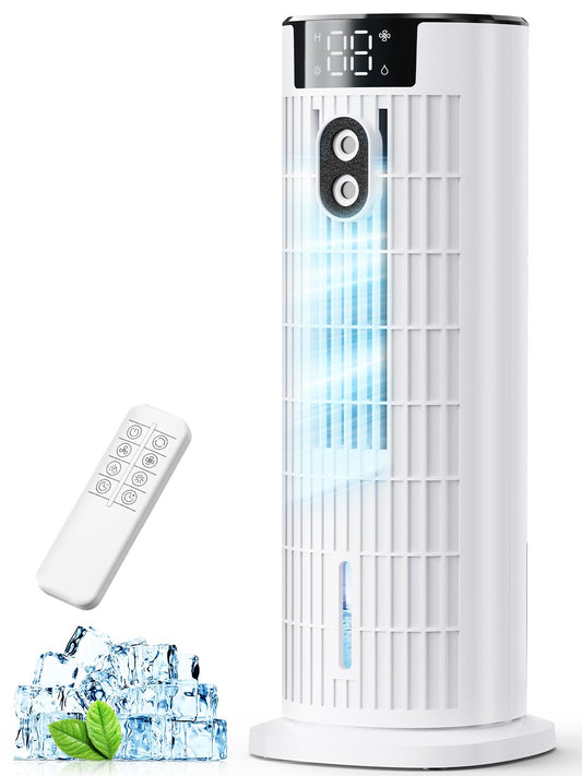 4-in-1 Portable Air Cooler with Remote Control, Mist Function & Timer
