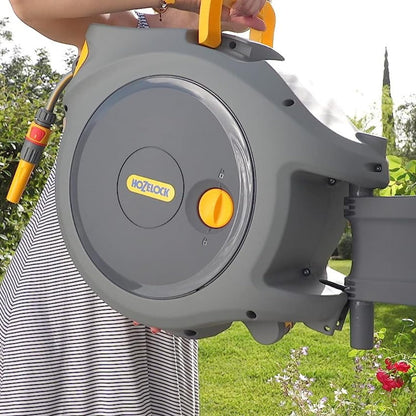 Automatic Wall Mounted Garden Hose Reel with 40M Retractable Hose