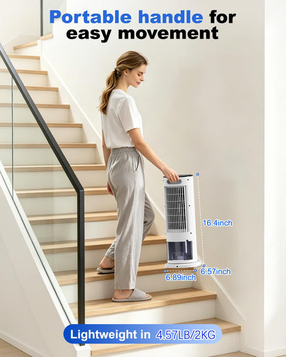 4-in-1 Portable Air Cooler with Remote Control, Mist Function & Timer