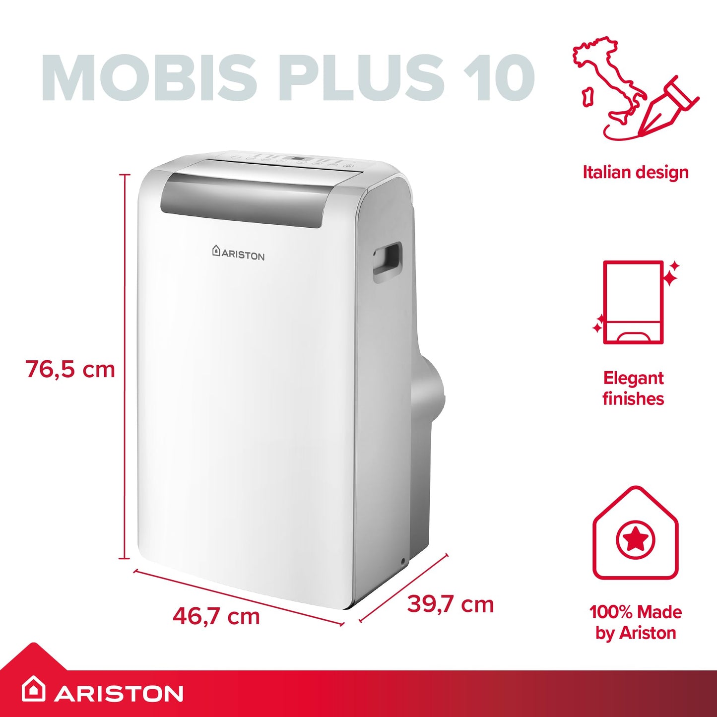 10000 BTU Portable Air Conditioner with Remote Control & Energy Efficient Cooling