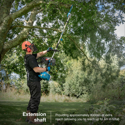 5-in-1 Petrol Garden Multi Tool with Hedge Trimmer, Chainsaw & Brushcutter Attachments