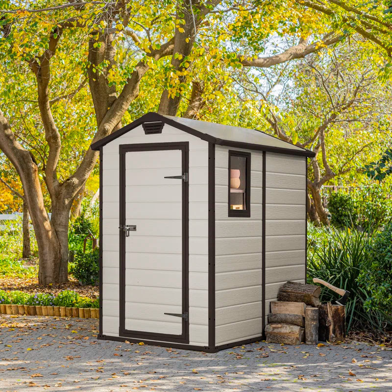 4 Ft. W X 6 Ft. D Apex Outdoor Garden Shed