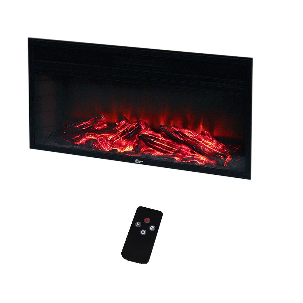 Complete Fireplace Remote Control Electric Fire Surround & Hearth Set 48