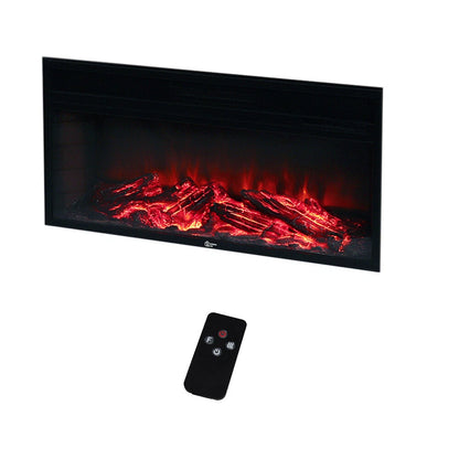 Complete Fireplace Remote Control Electric Fire Surround & Hearth Set 48