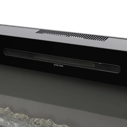Adrianne Recessed/Wall Mounted Electric Fireplace Adjustable Flame with Remote