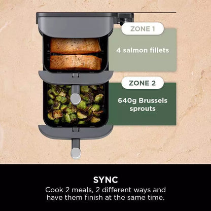 Ninja Double Stack XL Air Fryer [SL400UK] Dual Zone, 9.5L