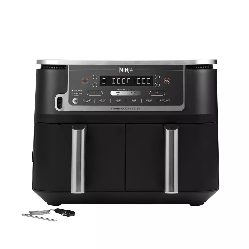 Ninja Foodi MAX Dual Zone Air Fryer  [AF451UK] with Smart Cook System & Probe