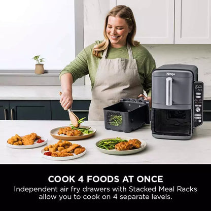 Ninja Double Stack XL Air Fryer [SL400UK] Dual Zone, 9.5L