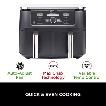 Ninja Foodi MAX Dual Zone Air Fryer [AF400UK] 6 Functions, 9.5L