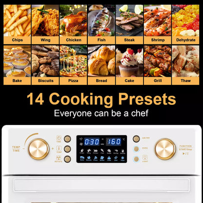 Air Oven 26L  Low Fat Healthy Cooker Air Fryer Oil Free 360° Hot Air Circulation