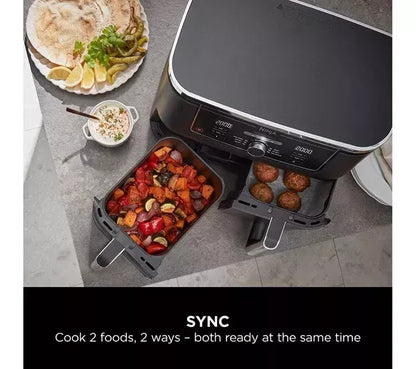 Ninja AF400UK Foodi MAX Dual Zone Air Fryer 6 Functions 9.5L + 2 Year Warranty