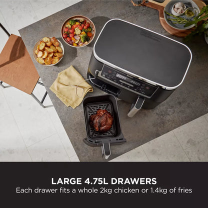 Ninja Foodi MAX Dual Zone Air Fryer  [AF451UK] with Smart Cook System & Probe