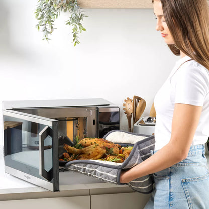 Salter Air Fryer & Microwave 2 In 1 DuoWave 10 Cooking Modes with Baking Pan