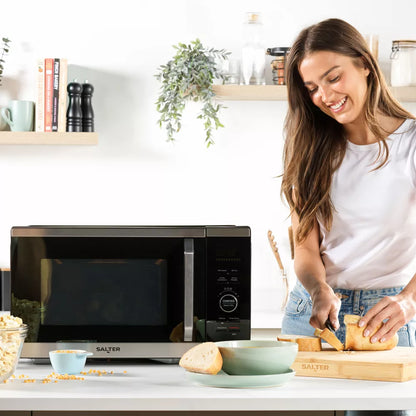 Salter Air Fryer & Microwave 2 In 1 DuoWave 10 Cooking Modes with Baking Pan