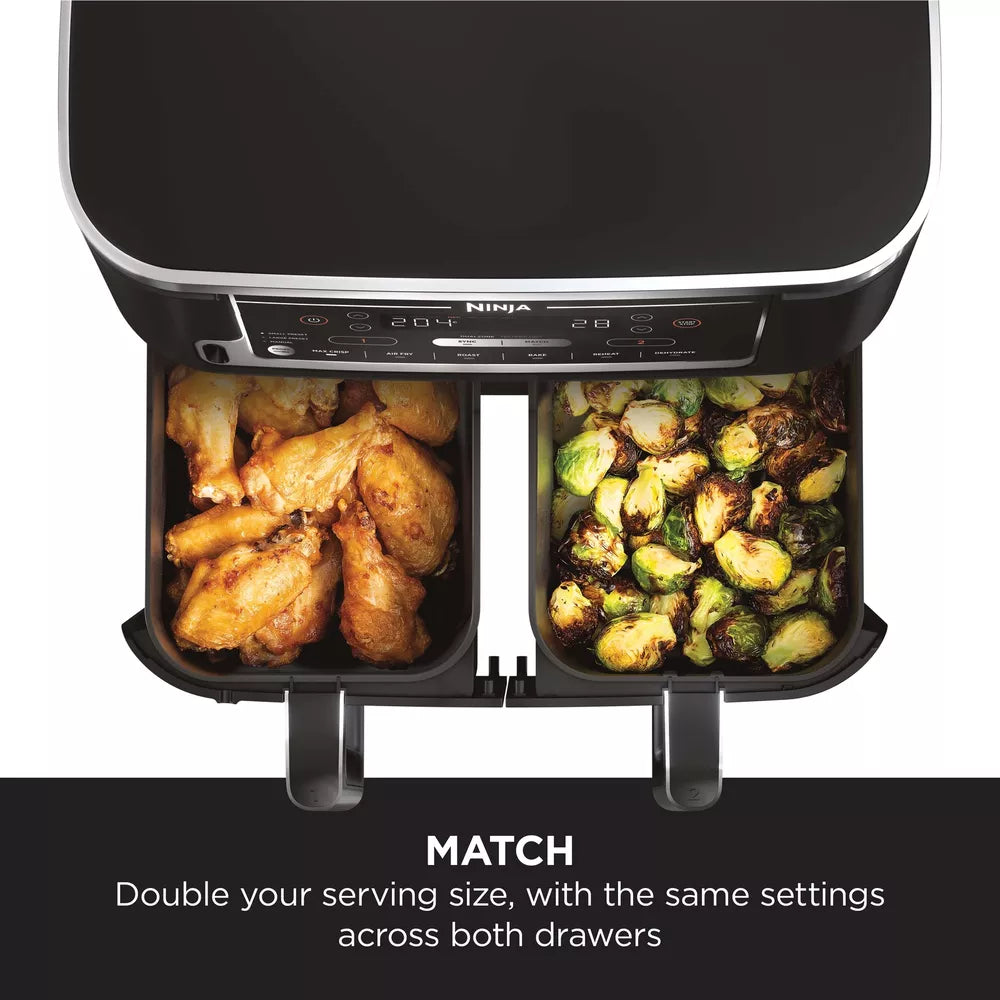 Ninja Foodi MAX Dual Zone Air Fryer  [AF451UK] with Smart Cook System & Probe