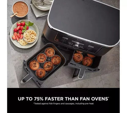 Ninja AF400UK Foodi MAX Dual Zone Air Fryer 6 Functions 9.5L + 2 Year Warranty