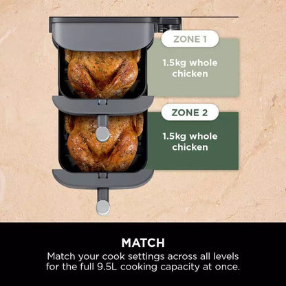 Ninja Double Stack XL Air Fryer [SL400UK] Dual Zone, 9.5L