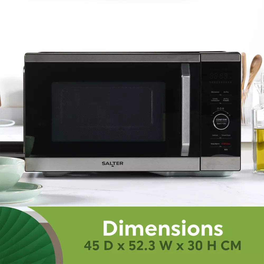 Salter Air Fryer & Microwave 2 In 1 DuoWave 10 Cooking Modes with Baking Pan