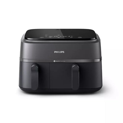 Philips Dual Basket Air Fryer - Healthy, Fast, and Versatile Cooking, 9L