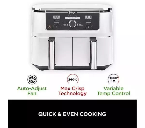 NINJA Foodi MAX Dual Zone AF400UKWH Air Fryer - White