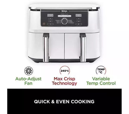 NINJA Foodi MAX Dual Zone AF400UKWH Air Fryer - White