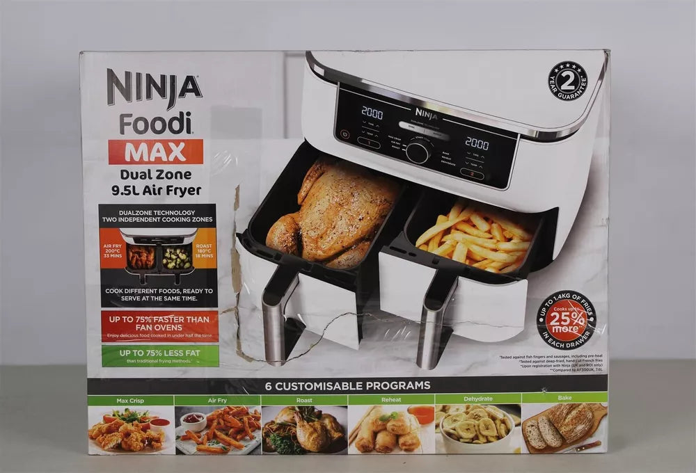 NINJA Foodi MAX Dual Zone AF400UKWH Air Fryer - White