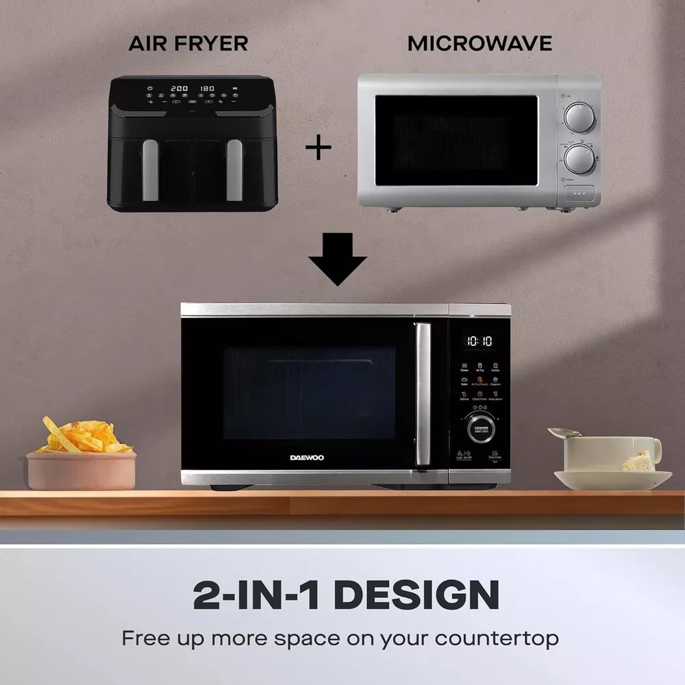 Daewoo All-in-1 Combo Air Fryer Microwave Oven 2400W 26 Litre Combination Combi