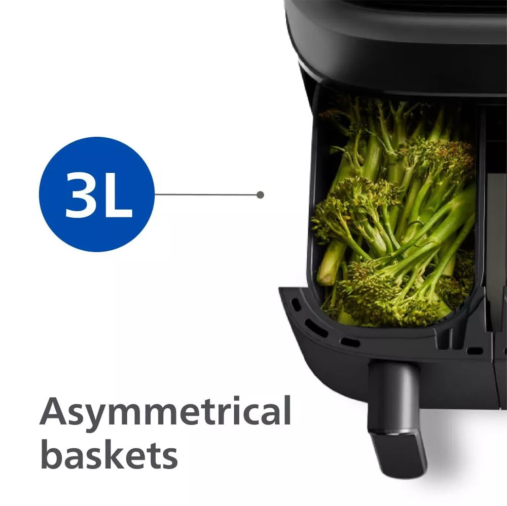 Philips Dual Basket Air Fryer - Healthy, Fast, and Versatile Cooking, 9L