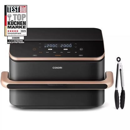 COSORI Smart Air Fryer TwinFry 10L  8-in-1 Non-Stick Dishwasher Safe Rose Gold