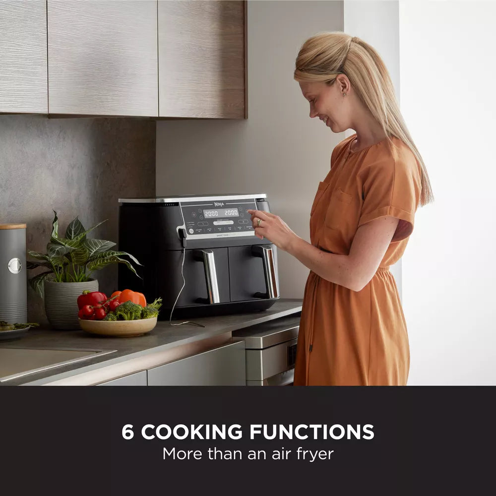 Ninja Foodi MAX Dual Zone Air Fryer  [AF451UK] with Smart Cook System & Probe