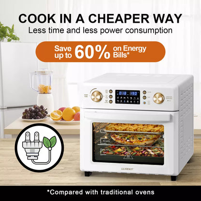 Air Oven 26L  Low Fat Healthy Cooker Air Fryer Oil Free 360° Hot Air Circulation