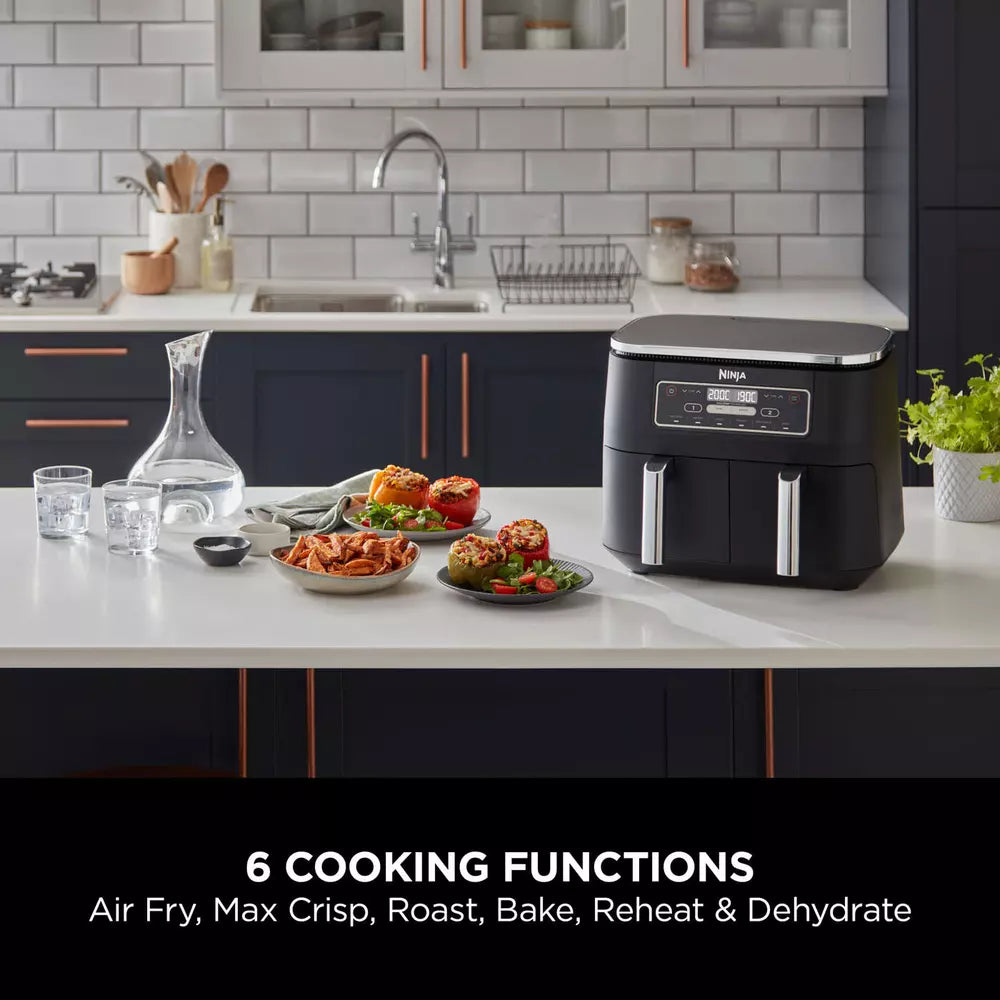 Ninja Foodi Dual Zone Air Fryer [AF300UK] 6 Functions, 7.6L