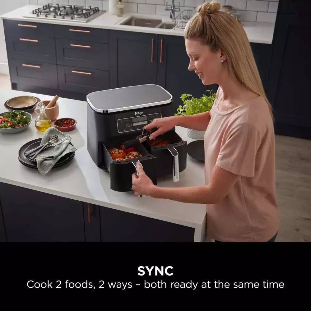 Ninja Foodi Dual Zone Air Fryer [AF300UK] 6 Functions, 7.6L
