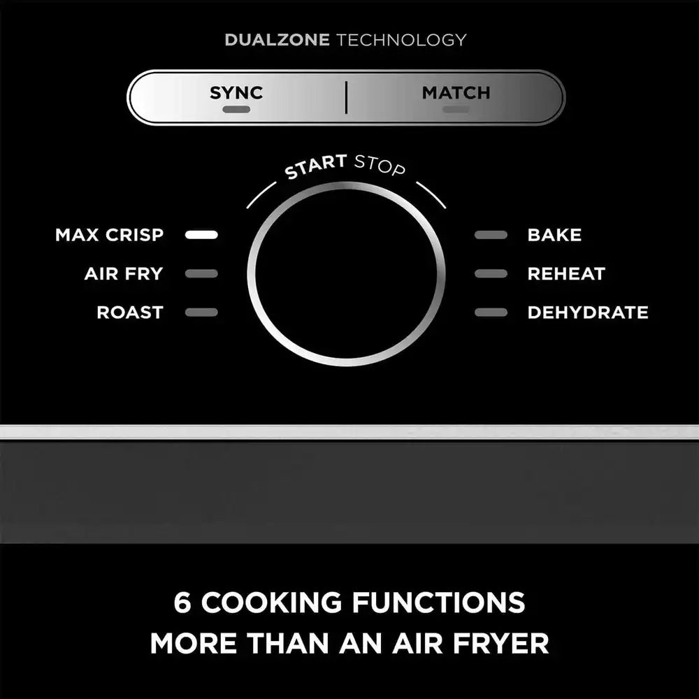 Ninja Foodi MAX Dual Zone Air Fryer [AF400UK] 6 Functions, 9.5L