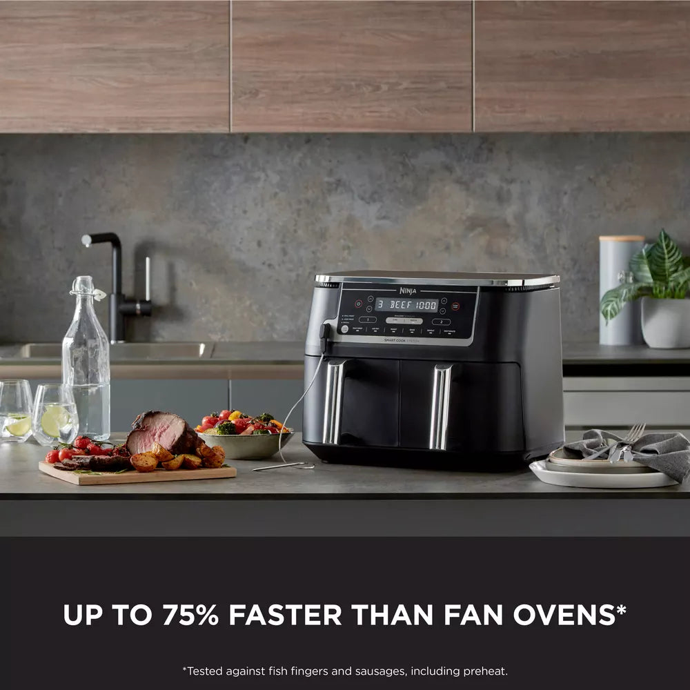 Ninja Foodi MAX Dual Zone Air Fryer  [AF451UK] with Smart Cook System & Probe