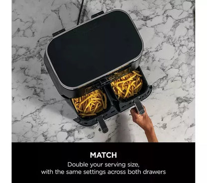 Ninja AF300UK Foodi Dual Zone Air Fryer 6 Functions 7.6L + 2 Year Warranty (New)