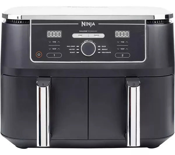 Ninja AF400UK Foodi MAX Dual Zone Air Fryer 6 Functions 9.5L + 2 Year Warranty