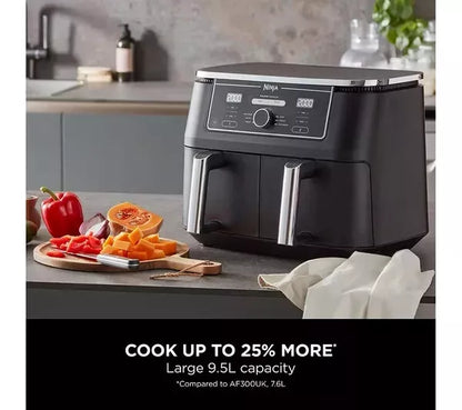Ninja AF400UK Foodi MAX Dual Zone Air Fryer 6 Functions 9.5L + 2 Year Warranty