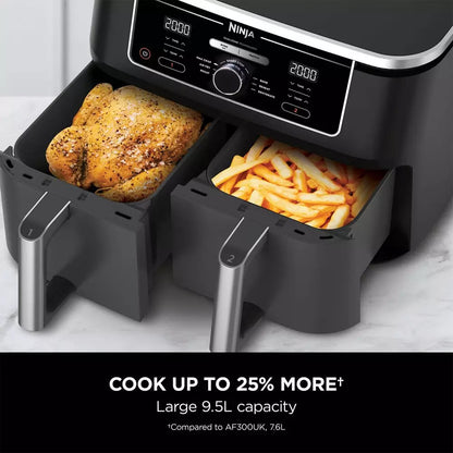 Ninja Foodi MAX Dual Zone Air Fryer [AF400UK] 6 Functions, 9.5L