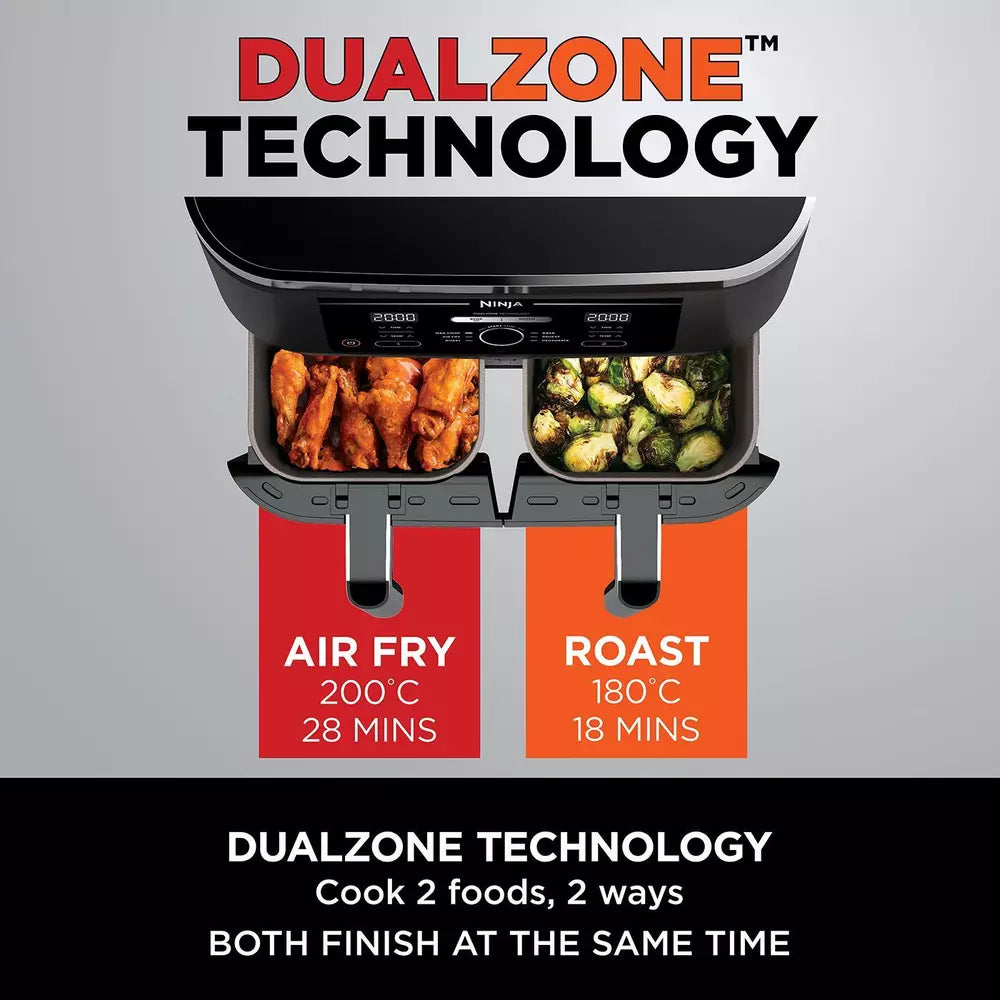 Ninja Foodi MAX Dual Zone Air Fryer [AF400UK] 6 Functions, 9.5L
