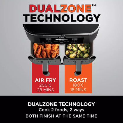 Ninja Foodi MAX Dual Zone Air Fryer [AF400UK] 6 Functions, 9.5L