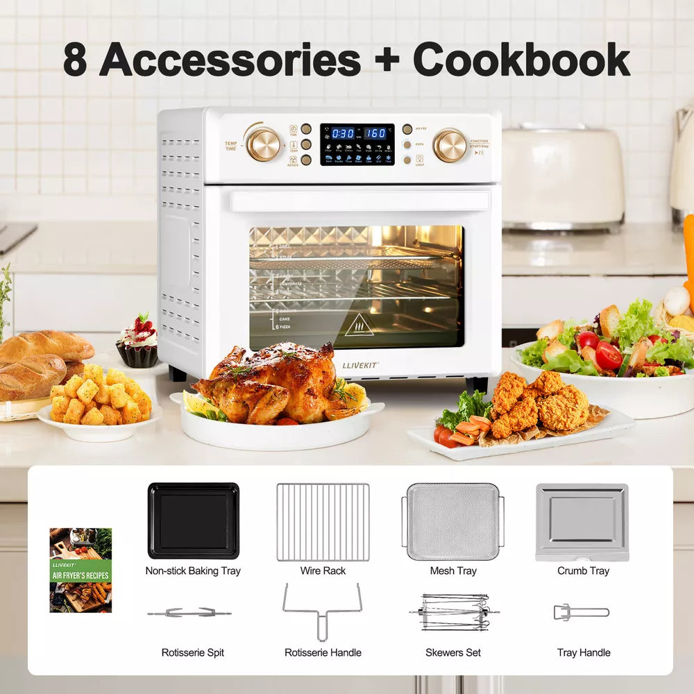 Air Oven 26L  Low Fat Healthy Cooker Air Fryer Oil Free 360° Hot Air Circulation