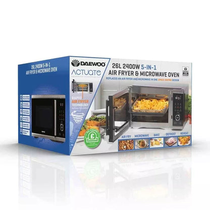 Daewoo SDA2618GE 26L 2400W 5-in-1 Air Fryer & Microwave Oven  28 presets-A1