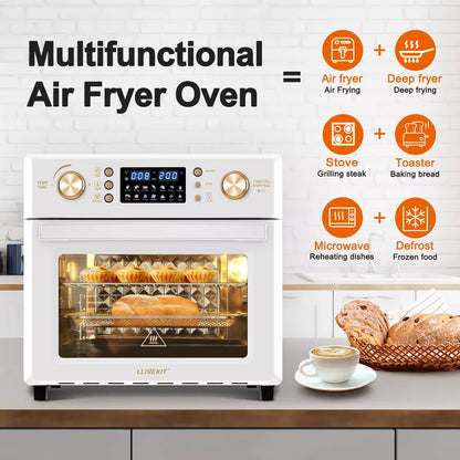 Air Oven 26L  Low Fat Healthy Cooker Air Fryer Oil Free 360° Hot Air Circulation