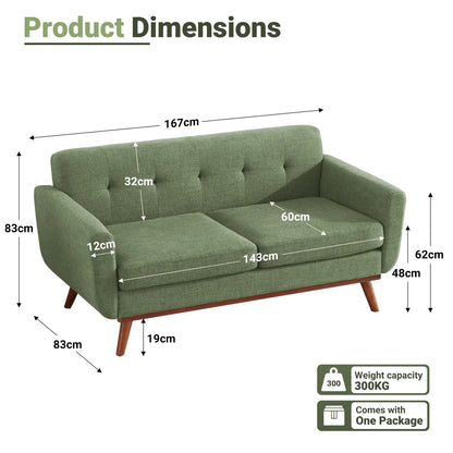 167cm 2 Seater Loveseat