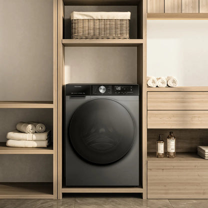 12kg WiFi Connected Washing Machine with 1400 rpm - Titanium - A Rated