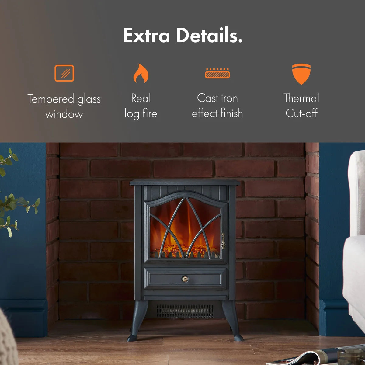 Vonhaus 38 cm W Electric Stove