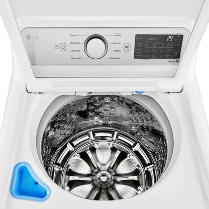 LG – 5.5 Cu. Ft. Smart Top Load Washer with TurboWash3D – White